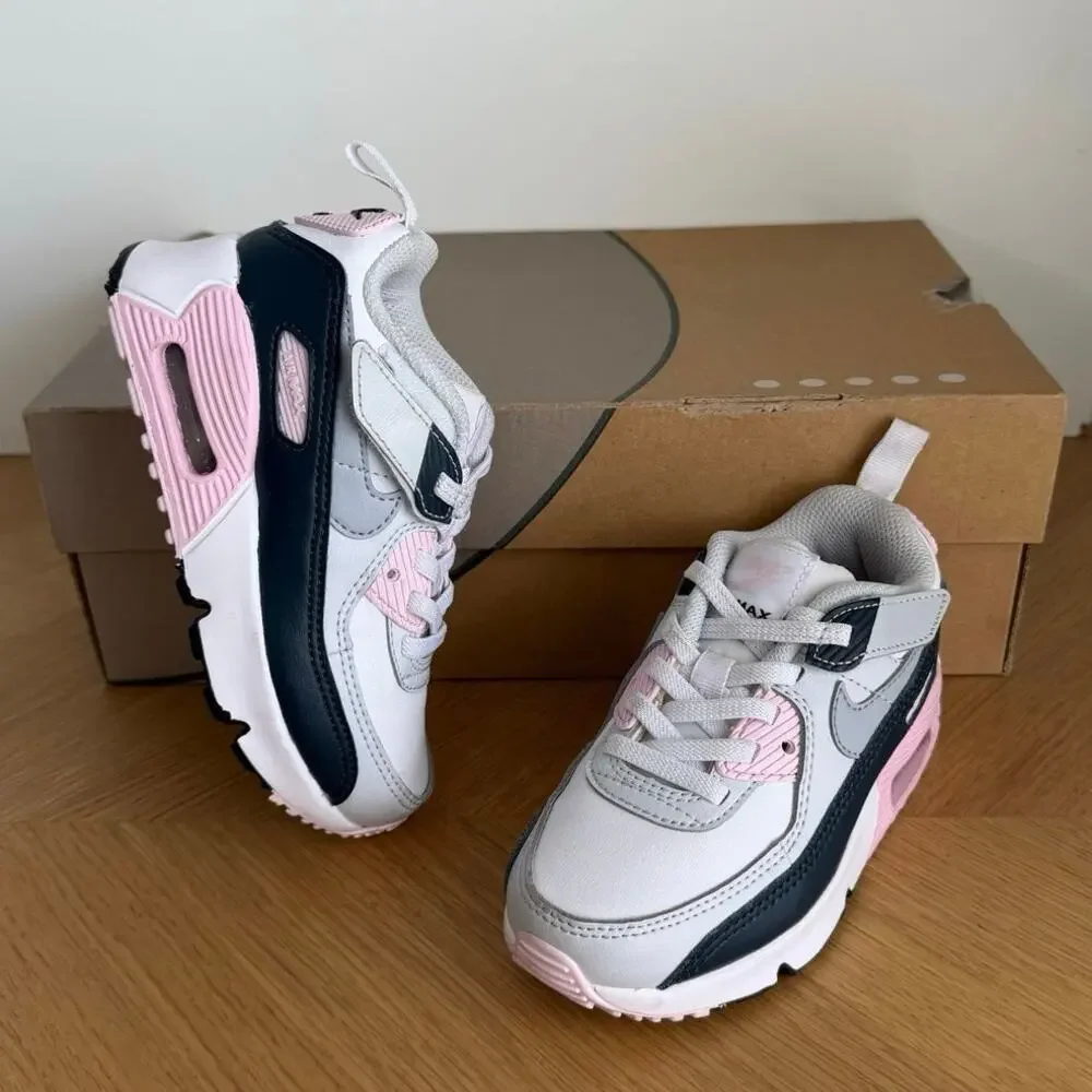 Nike Air Max 90 Easyon ‘White/Pink Toddler Sneakers- SZ 10 C
